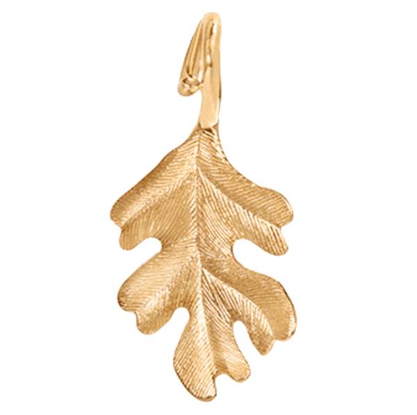 Anhänger oak leaf medium Forest 18 Karat Gelbgold