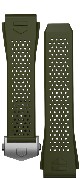 ARMBAND AUS KHAKIFARBENEM KAUTSCHUK