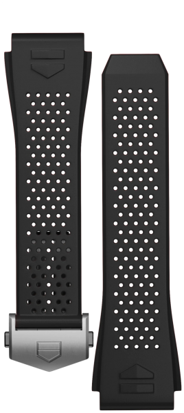 ARMBAND AUS SCHWARZEM KAUTSCHUK