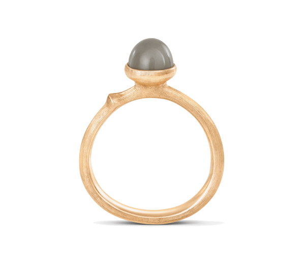 Ring Lotus Größe 0 - Tiny - 18 Karat Gelbgold