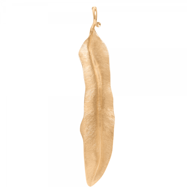 Leaves Anhänger klein 18 Karat Gelbgold Länge