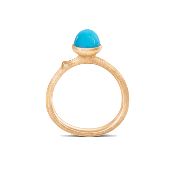 Ring Lotus Größe 0 - Tiny - 18 Karat Gelbgold