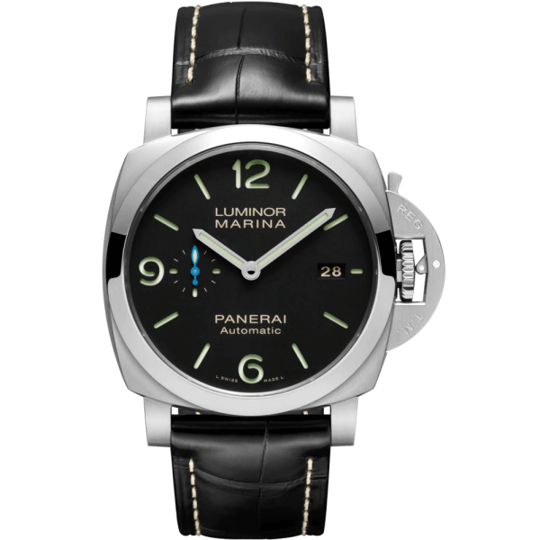 Luminor Marina, 3 days, Automatic, Steel, black dial - 44mm