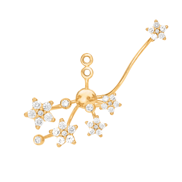 Anhänger für Ohrringe Shooting Stars gross 18 Karat Gelbgold