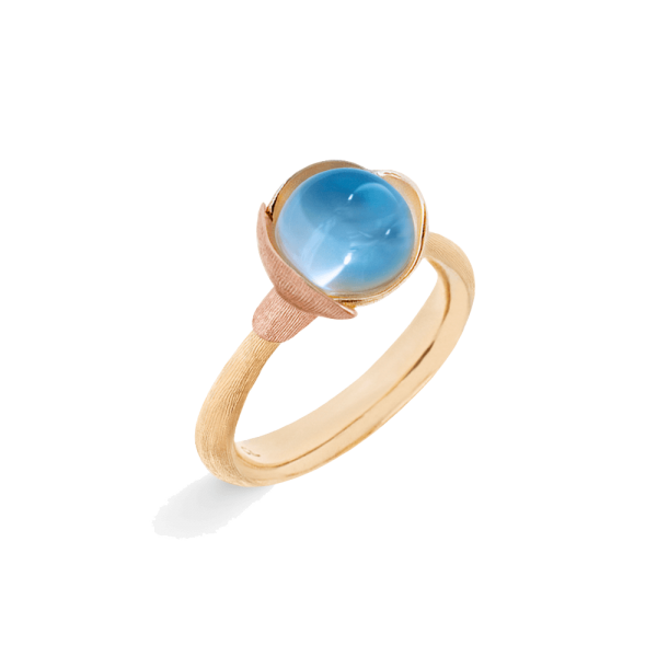 Ring Lotus Größe 1 - 18 Karat Gelbgold - Blätter