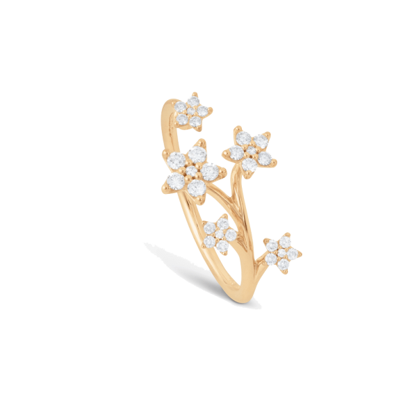 Ring Shooting Stars 18 Karat Gelbgold Pavé mit 30 Diamanten
