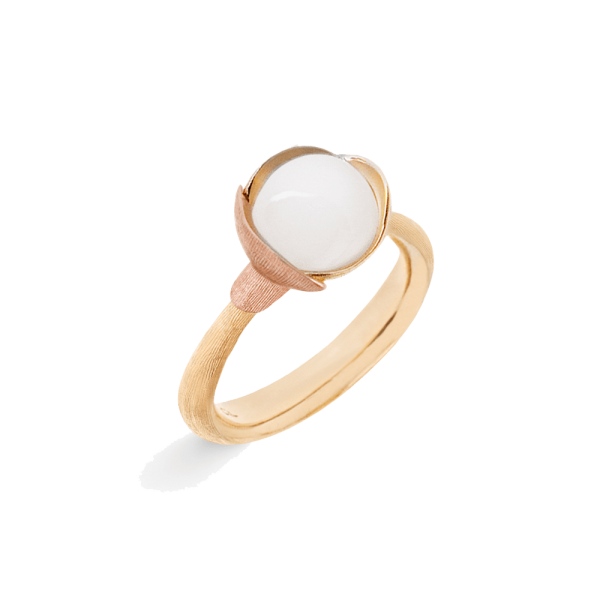 Ring Lotus Größe 1 - 18 Karat Gelbgold - Blätter