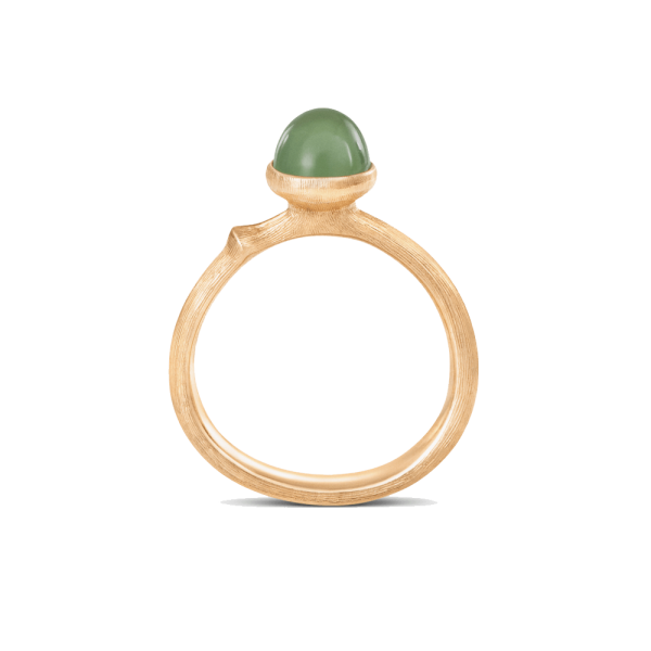 Ring Lotus Größe 0 - Tiny - 18 Karat Gelbgold