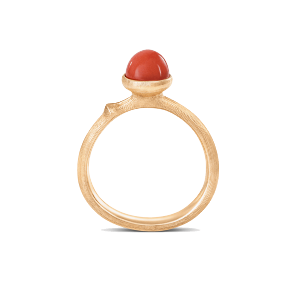 Ring Lotus Größe 0 - Tiny - 18 Karat Gelbgold