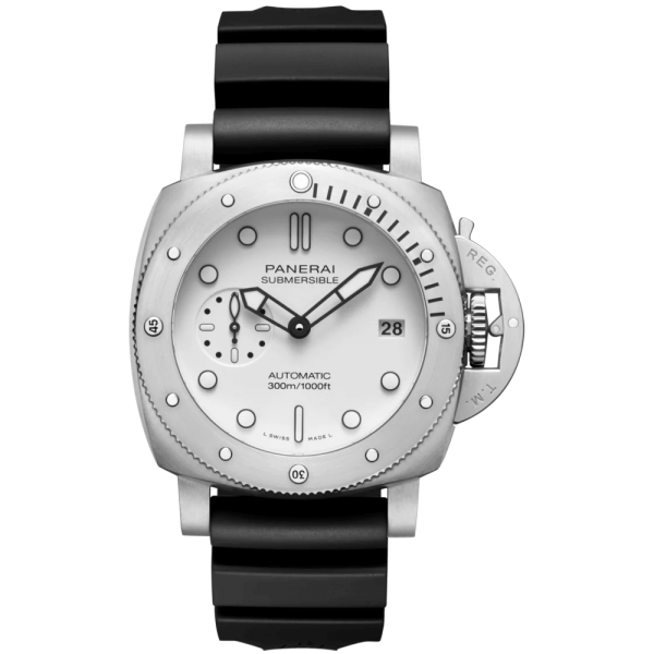 Submersible Bianco, steel - 42mm