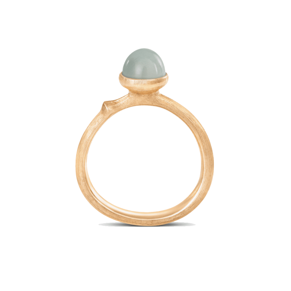 Ring Lotus Größe 0 - Tiny - 18 Karat Gelbgold