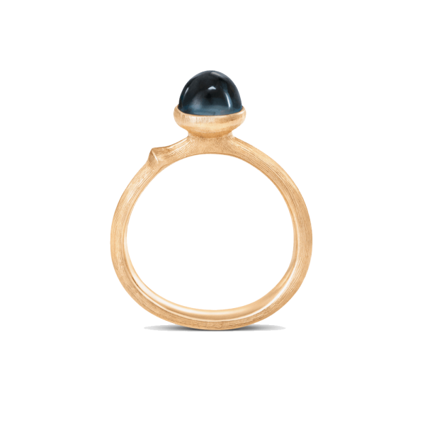 Ring Lotus Größe 0 - Tiny - 18 Karat Gelbgold