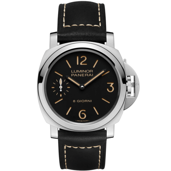 Luminor Manuali, 8 days, steel, black dial - 44mm
