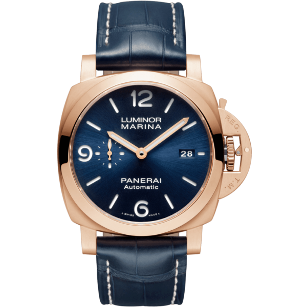 Luminor Marina Goldtech TM, 3 days, Automatic, blue dial - 44mm